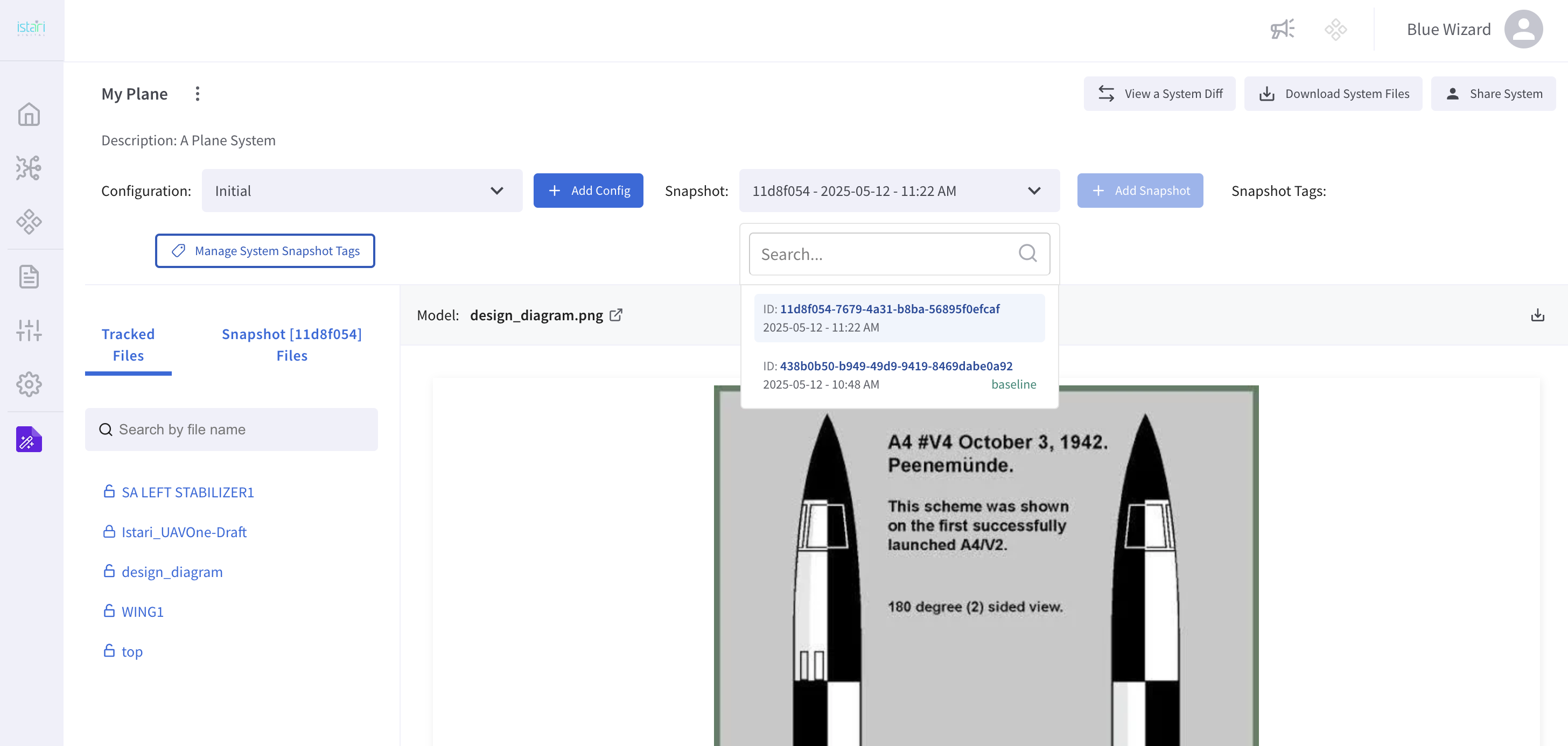 New Snapshot Dropdown